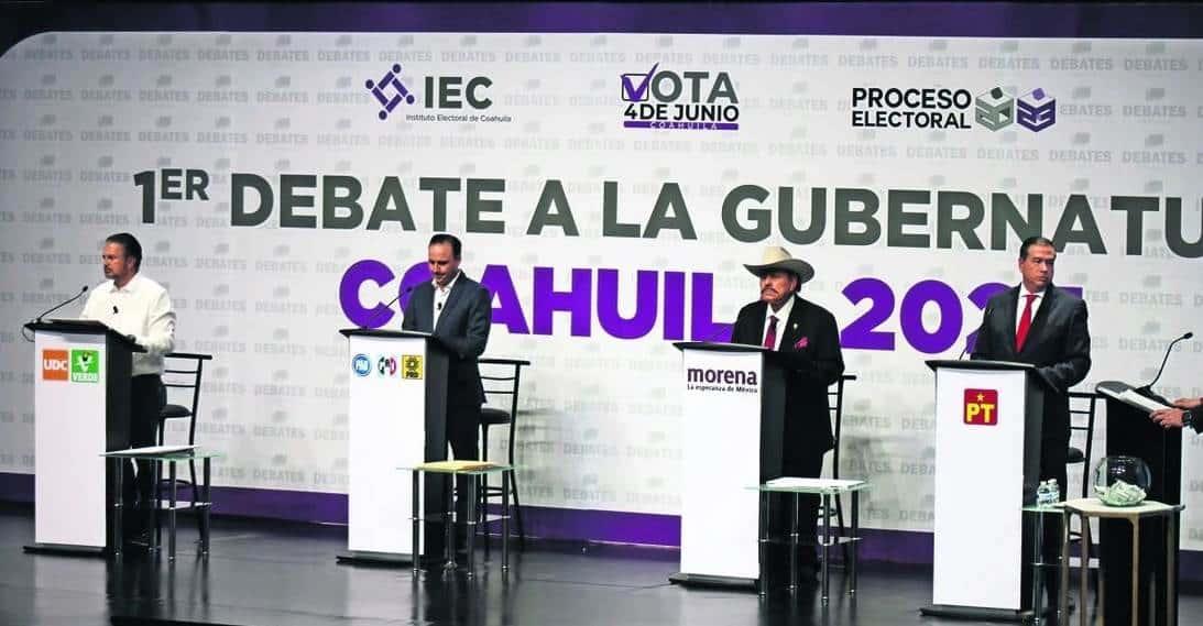 Debaten candidatos a gobernador en Coahuila