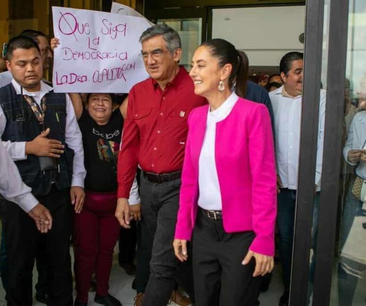Sheinbaum se reúne con el gobernador de Tamaulipas