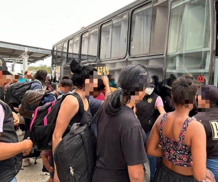 Aseguran a 42 migrantes de origen brasileño en Yucatán