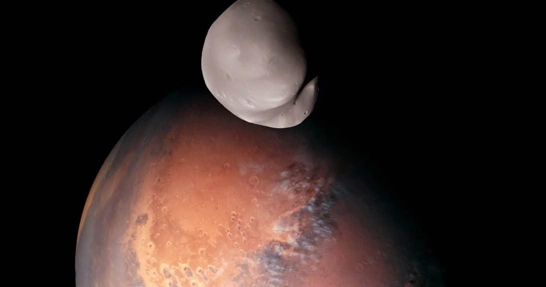 Primeras imágenes de Deimos, una de las lunas de Marte