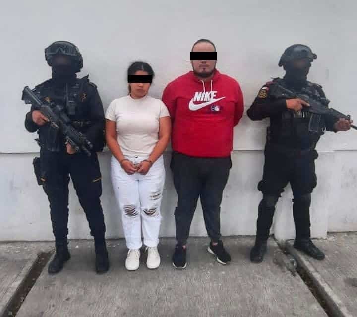 Una pareja de hermanos que ya era buscada por la autoridades fue detenida esta tarde en el municipio de Pesquería, Nuevo León