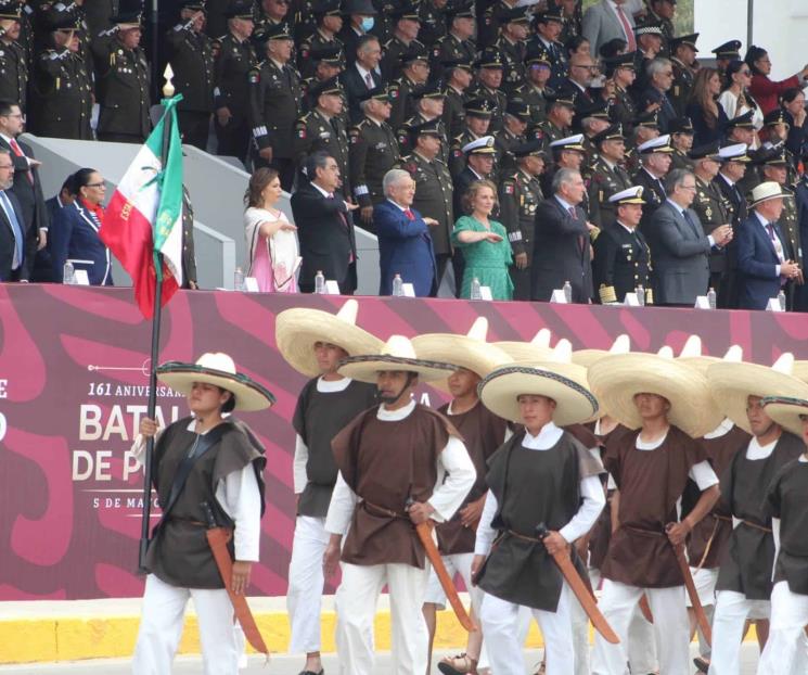 AMLO encabeza 161 Aniversario de la Batalla de Puebla
