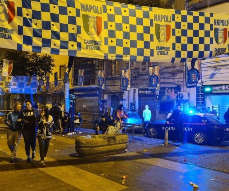 Muere fan del Napoli en festejo