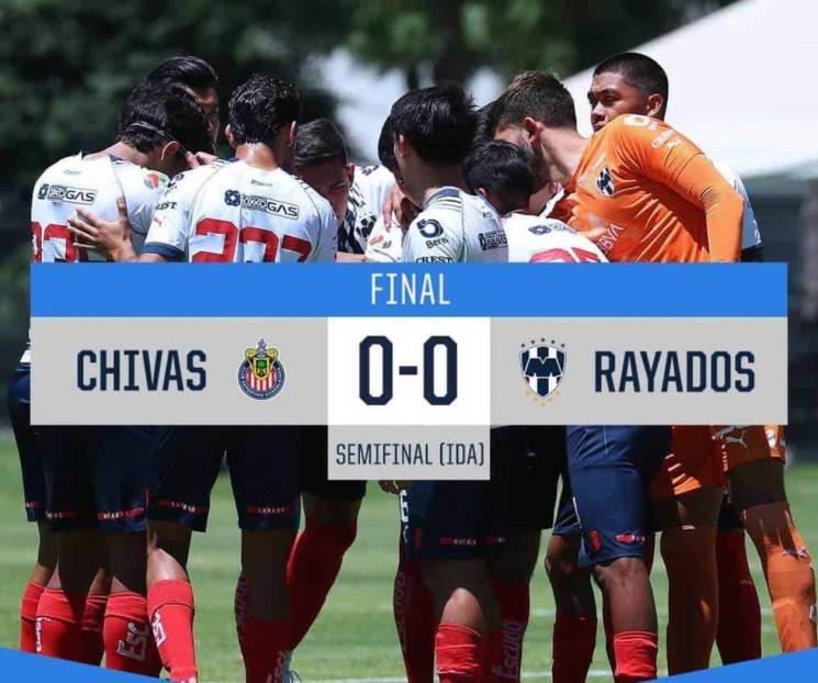 Empatan Rayados Sub-18 con Chivas en semifinales