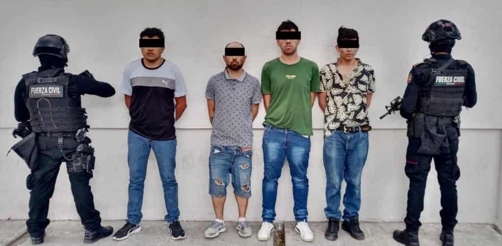 Capturan a cinco presuntos delincuentes