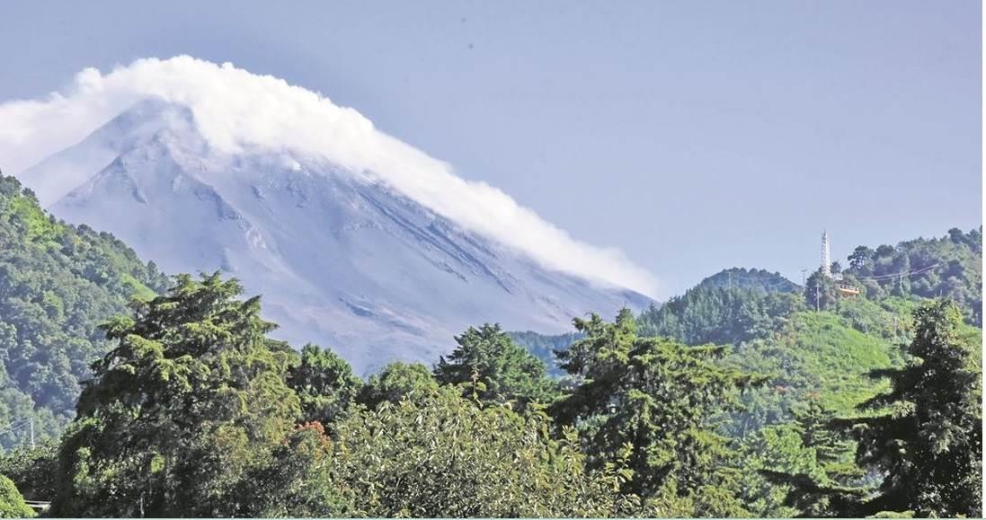 Cómo amaneció el Popocatépetl este viernes