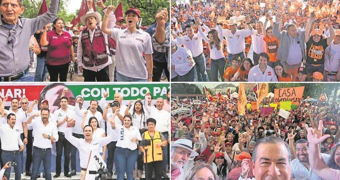 Candidatos inician cierres de campaña en Coahuila