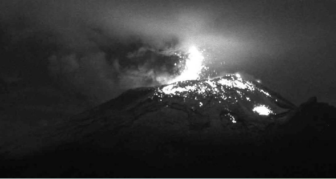 La actividad del Popocatépetl en las últimas 24 horas