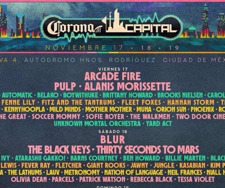 Corona Capital 2023: Blur y The Cure encabezan lineup