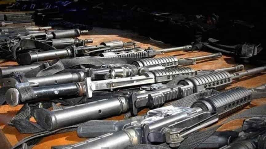 EU decomisa 2 mil armas destinadas a México