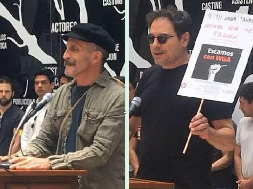 Actores mexicanos se solidarizan con la huelga de escritores