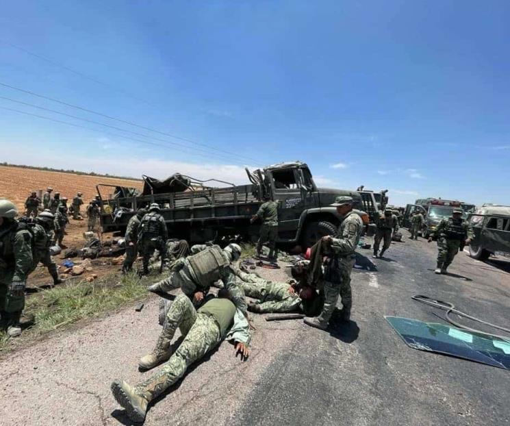 Mueren tres soldados tras accidente en Zacatecas