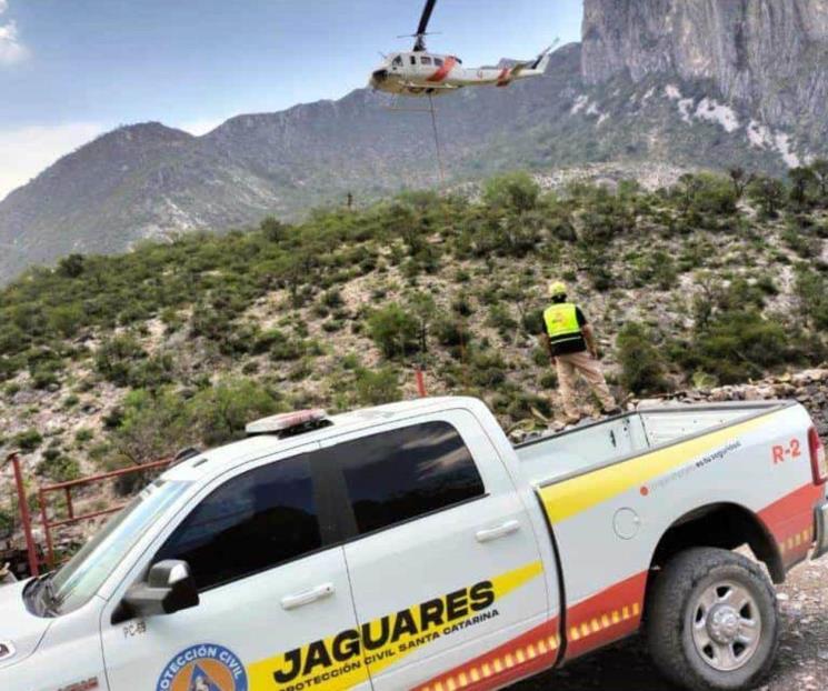 Apoya Grupo Jaguares combate a incendio en La Huasteca