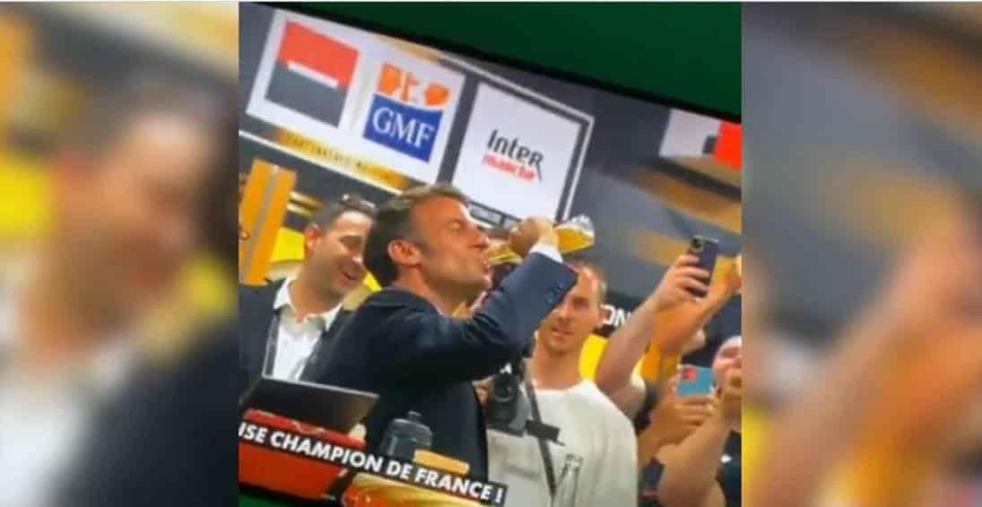 Macron muestra su amor... por la cerveza Corona