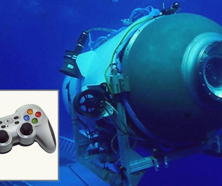 Titán submarino manejado con control de videojuegos