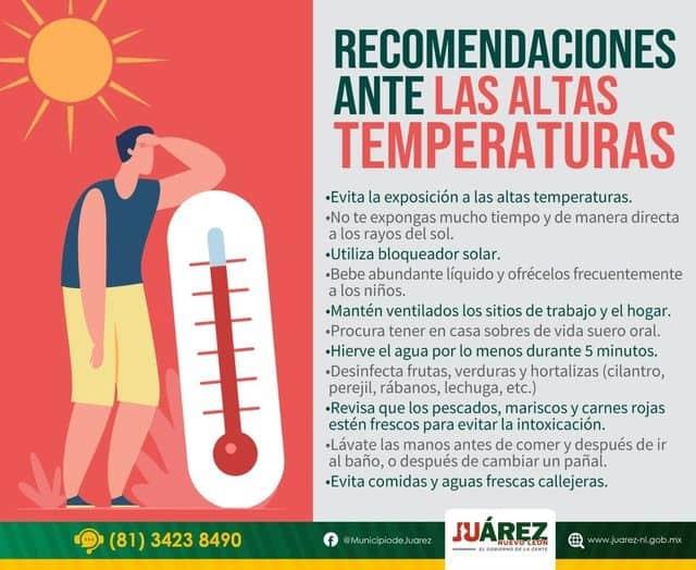 Invitan en Juárez a tomar medidas por ola de calor