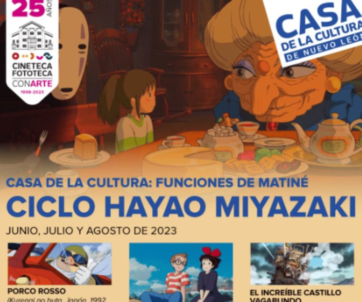 Transmitirá Conarte películas de Hayao Miyazaki