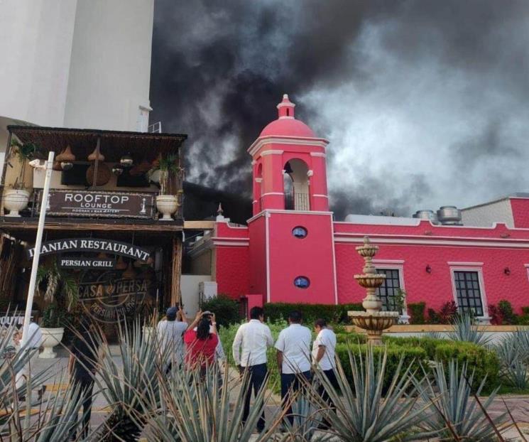 Se incendia el Hotel Krystal de Cancún