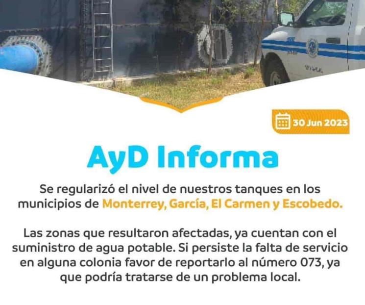 Restablecen servicio de Agua y Drenaje