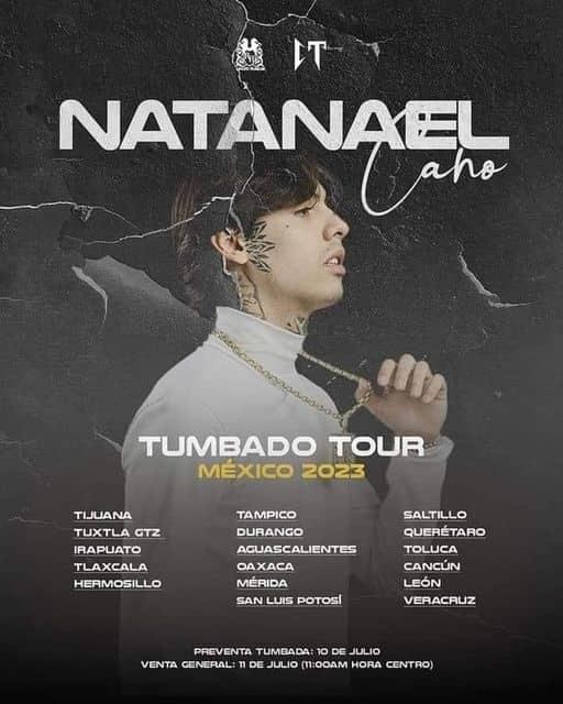Anuncia Natanael Cano su gira Tumbado Tour 2023