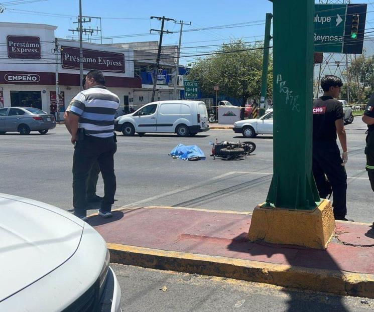 Ejecutan a balazos a motociclista en Guadalupe