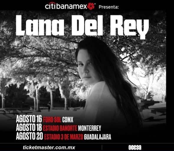 Anuncia Lana del Rey concierto en Monterrey