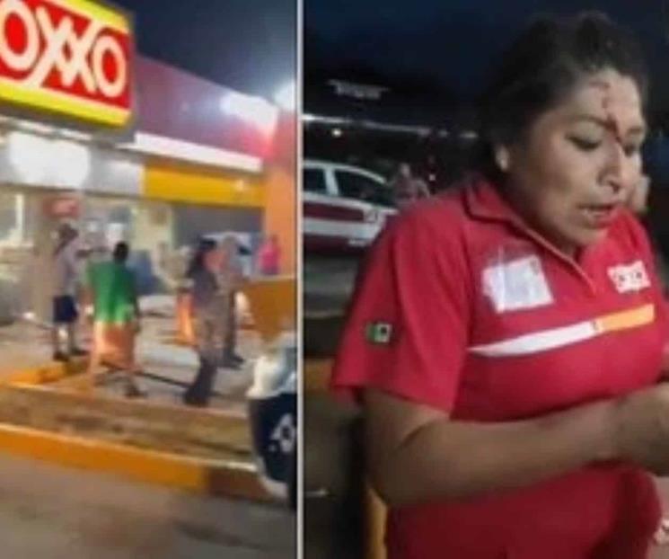 Camión choca contra Oxxo y deja tres heridos en Veracruz