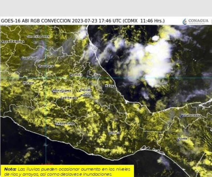 Se esperan lluvias intensas en Veracruz, Oaxaca y Chiapas