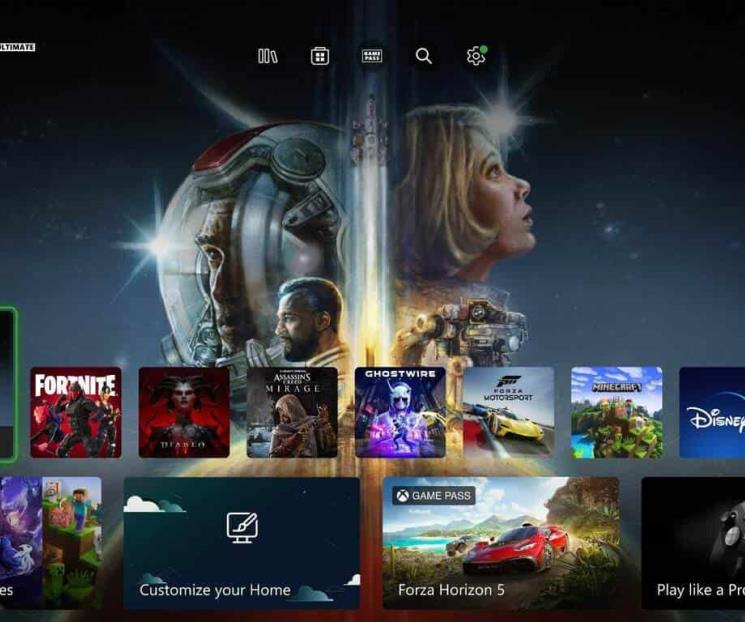 Xbox actualiza la interfaz de Series X/S y One