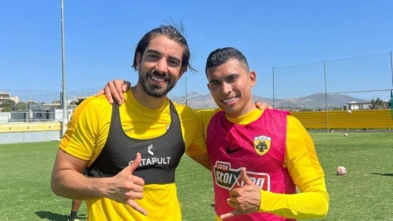 Orbelin y Pizarro ven minutos con el AEK