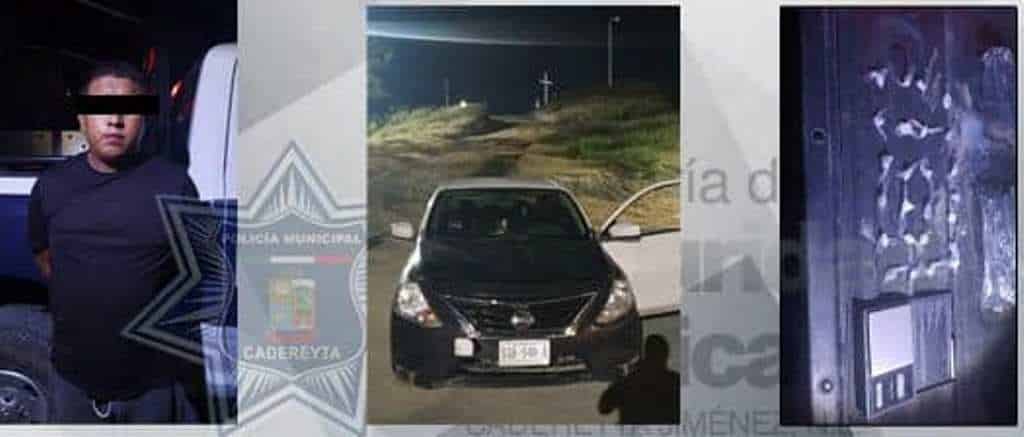 Elementos de la policía preventiva del municipio de Cadereyta, detuvieron a un hombre, que tenía en su poder varias dosis de droga, en la Colonia Valle del Roble.