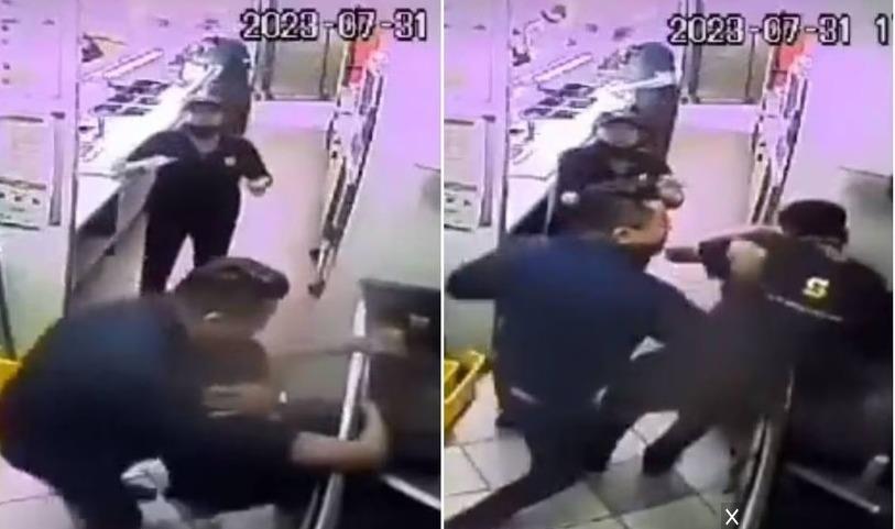 Maestro de artes marciales golpea a empleado de Subway