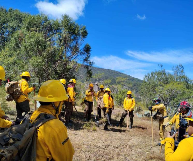 Controlan incendio en Sierra de Iturbide
