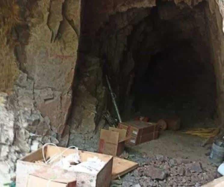 Hallan cueva con 50 kilos de dinamita en Sinaloa