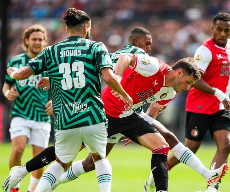 El campeón Feyenoord de Giménez inicia con empate