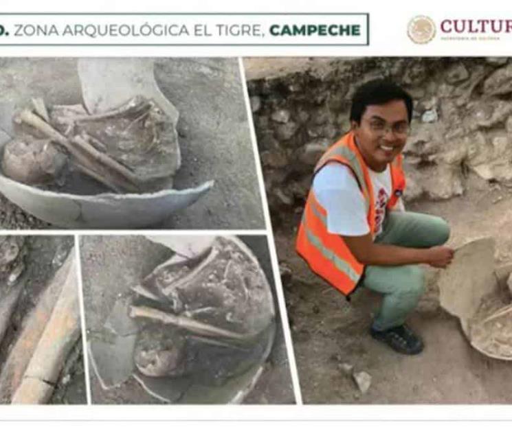 INAH informa sobre hallazgo en zona arqueológica de El Tigre