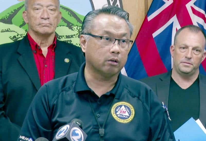 Renuncia el jefe de servicios de emergencia de Maui