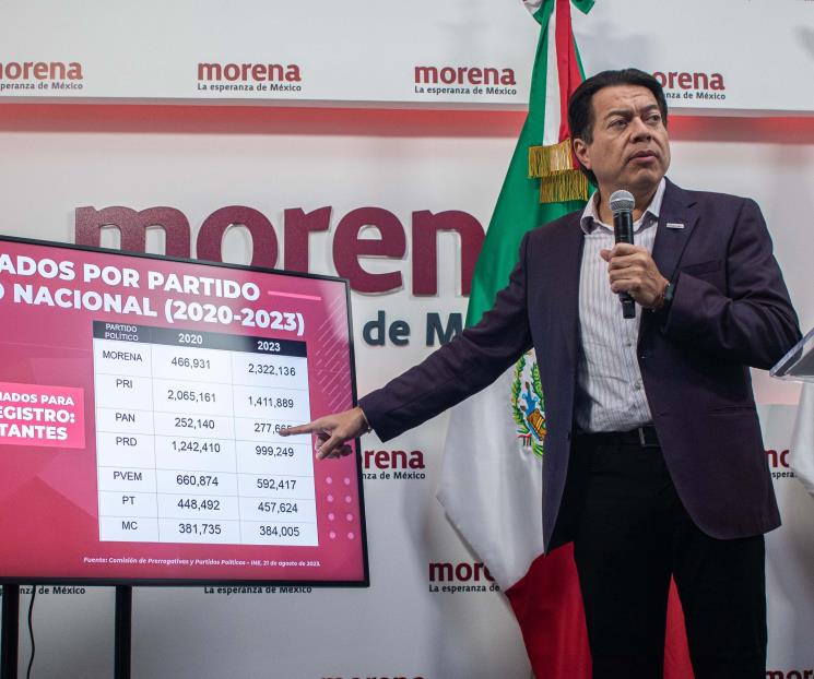 Morena, el partido más grande de México: Delgado