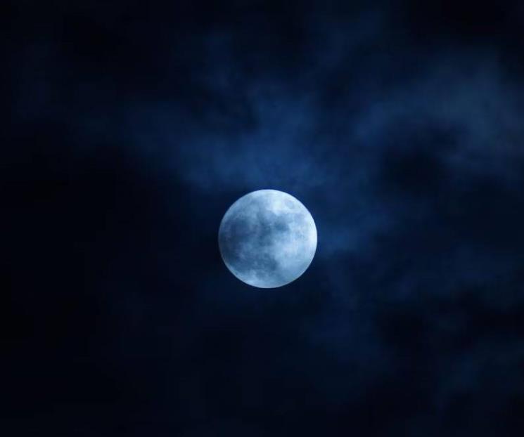 Así se vio la luna azul