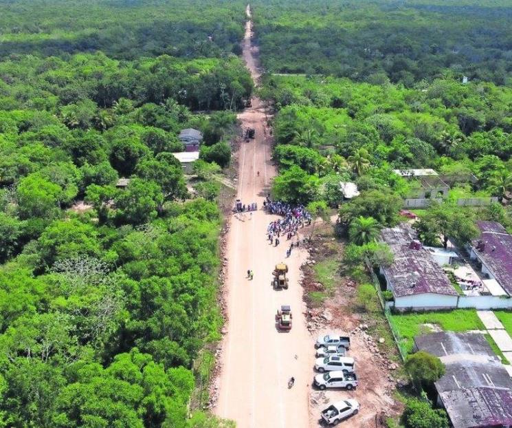 Rechazan mayas pavimentación de camino sagrado