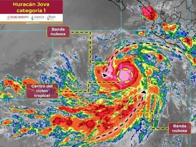 Jova se intensifica a huracán categoría 4