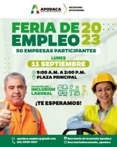 Invitan en Apodaca a Feria del Empleo 2023