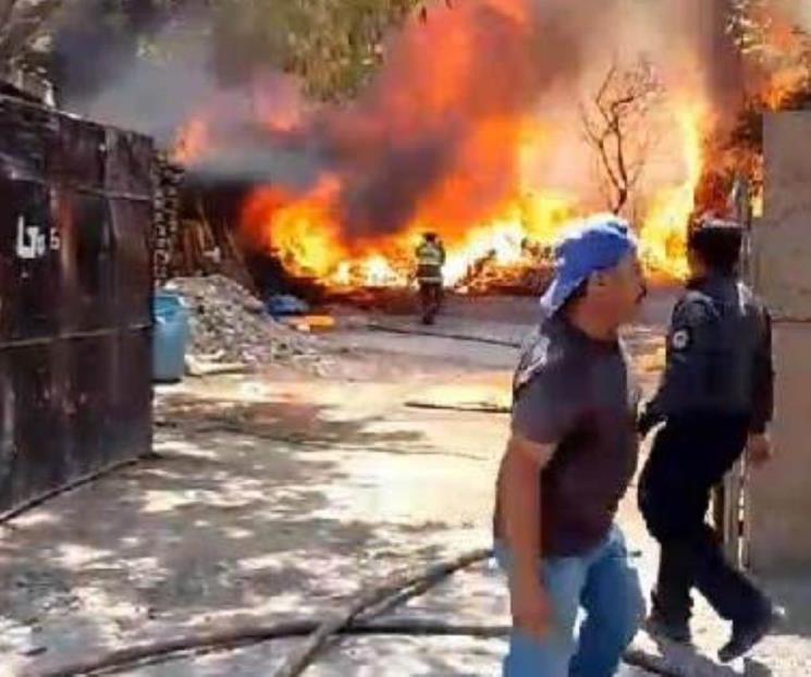 Se incendian tejabanes en Escobedo