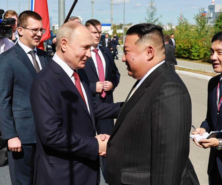 Se compromete Kim a apoyar a Putin en "su lucha justa