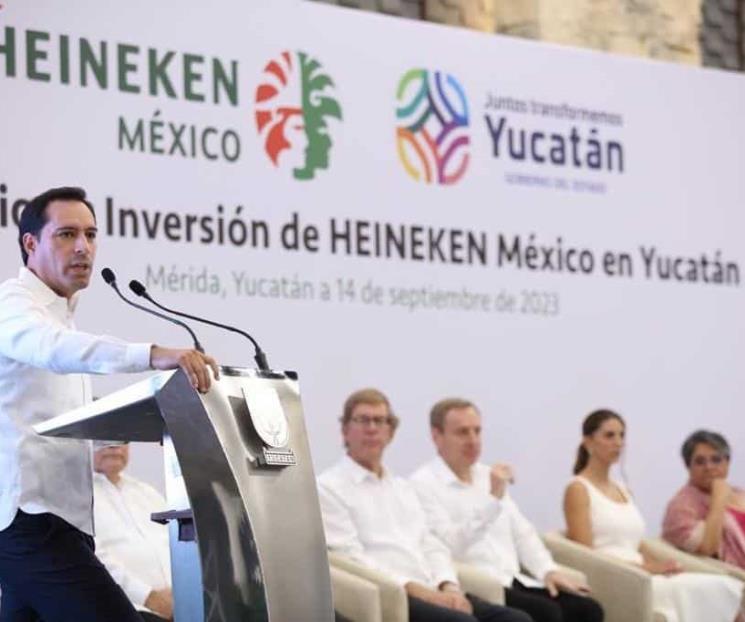 Heineken invertirá 8 mil 700 mdp para planta en Yucatán