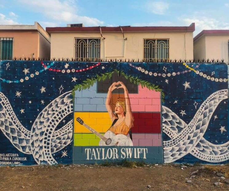 Pintan increíble mural de Taylor Swift en San Nicolás