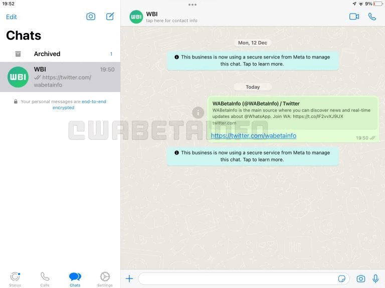 WhatsApp para iPad ya está disponible en versión beta