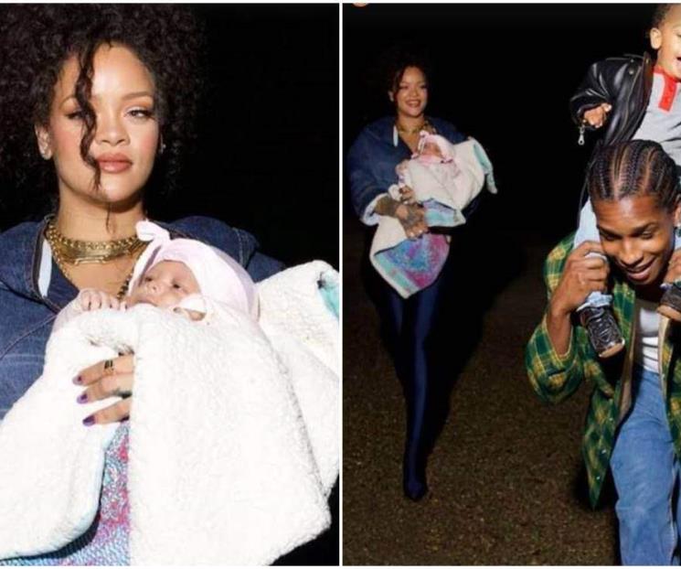 Rihanna presenta por primera vez a su segundo hijo