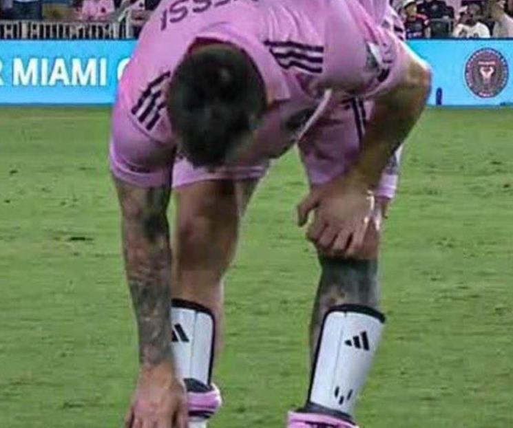 Sale Messi lesionado en duelo del Inter de Miami
