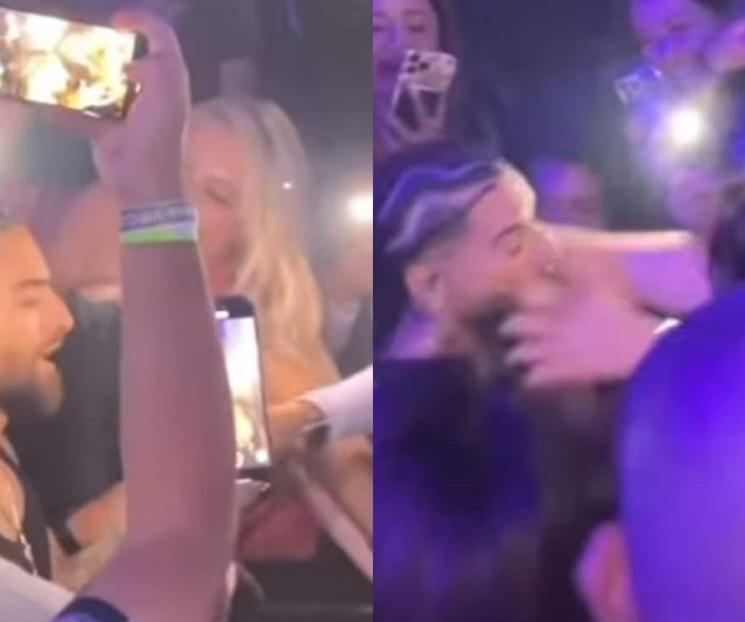 Fan  trata de besar a la fuerza a Maluma durante show en EU